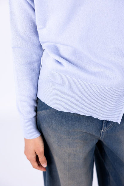 Bottega Artigiana - Maglia scollo barchetta spacchetto laterale