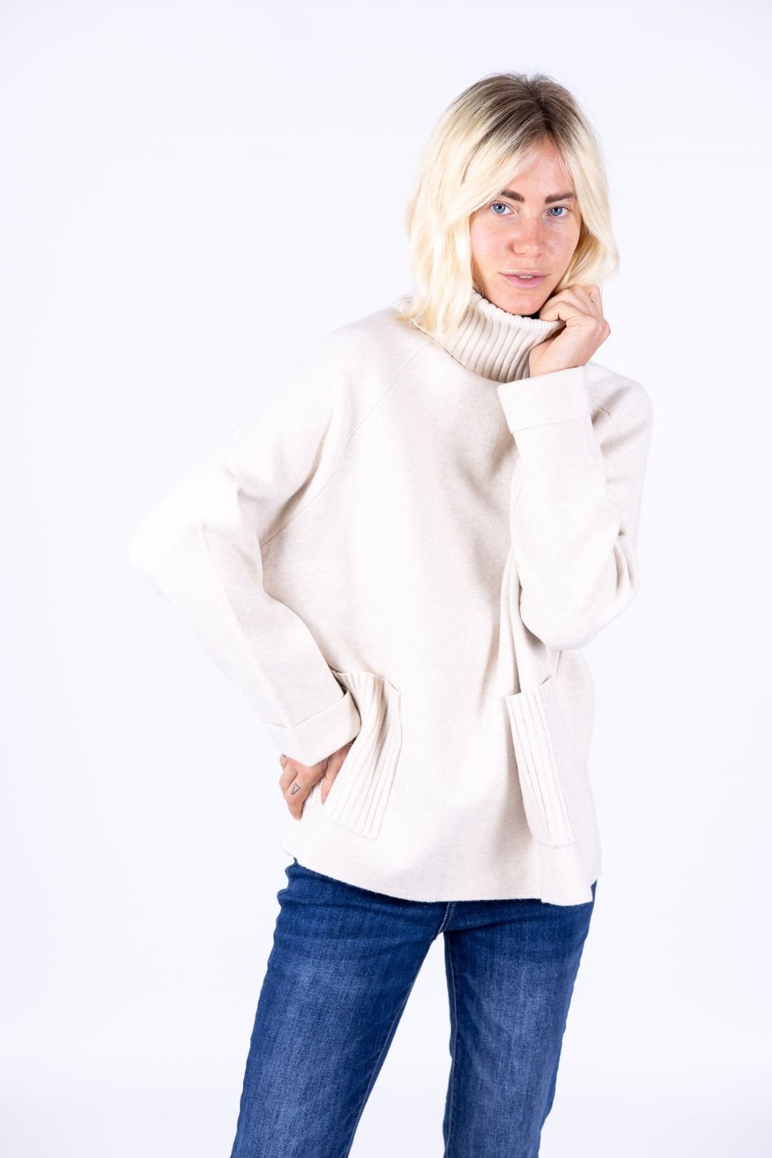 Decima Domus - Maglia collo alto con tasche