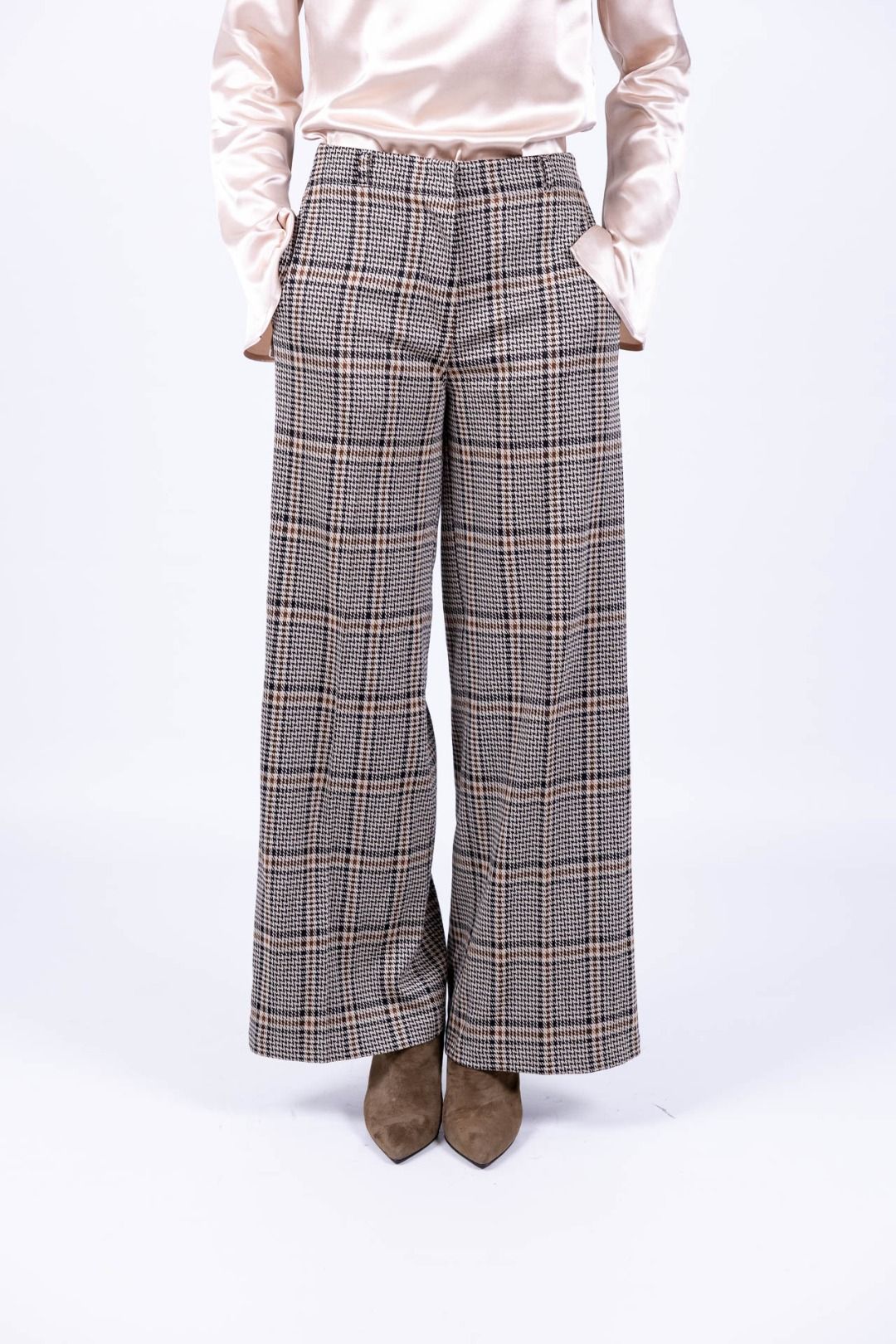 Surkana - Pantaloni ampi in jacquard
