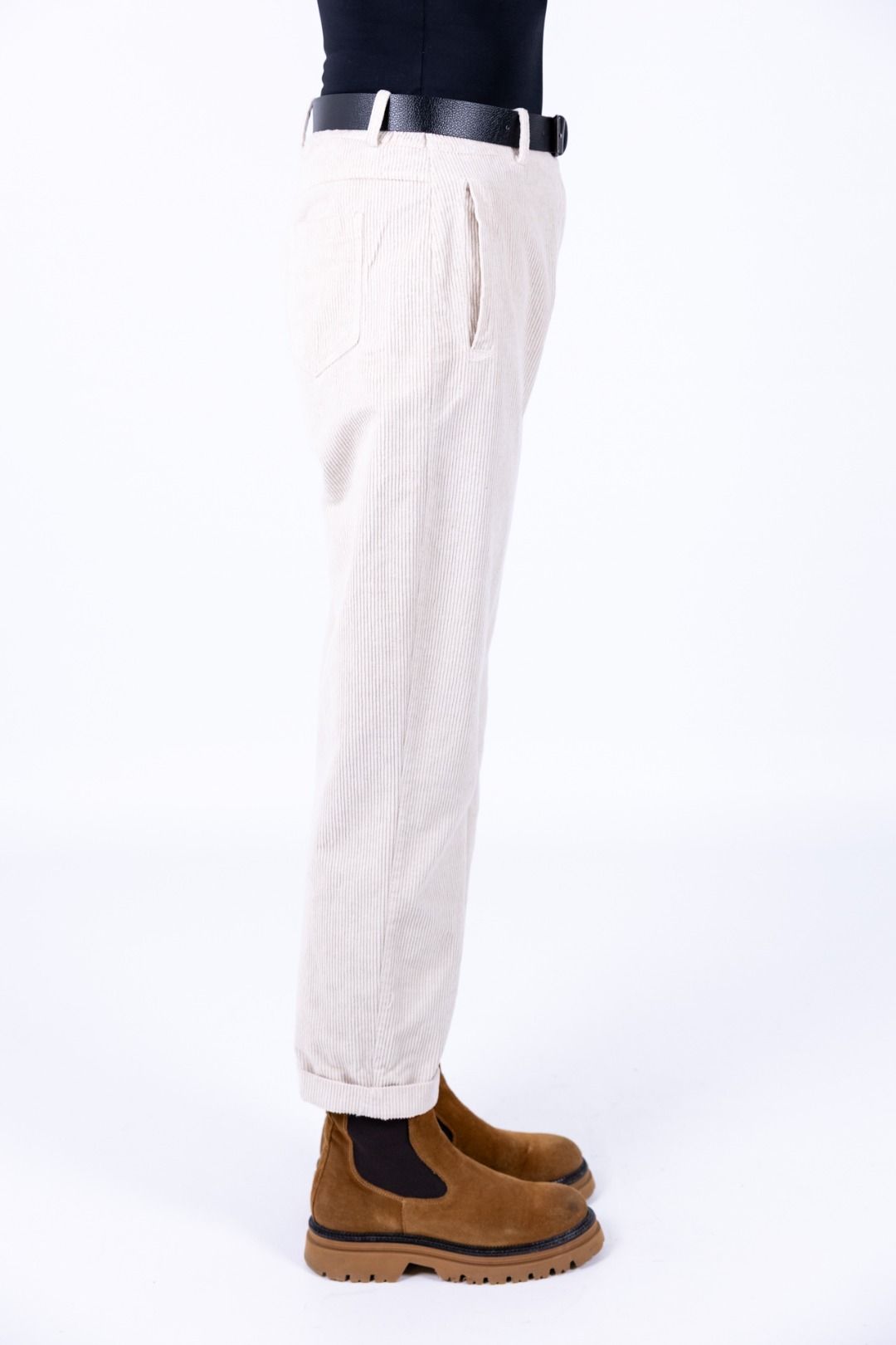 Le Streghe - Pantalone Carrot in velluto