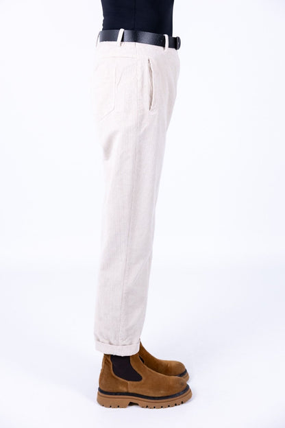 Le Streghe - Pantalone Carrot in velluto