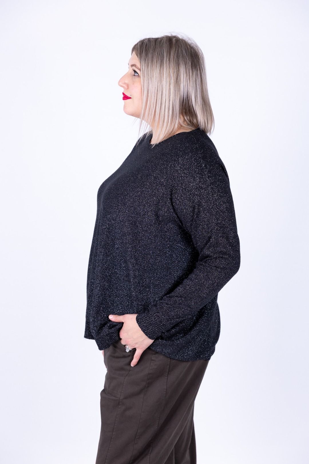 Susy Star - Maglia barca con lurex