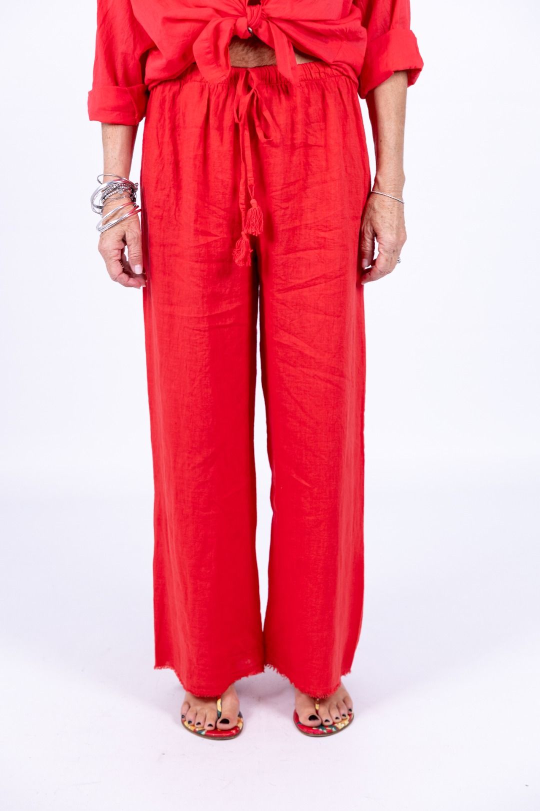 Tensione In - Pantalone Lino ampio