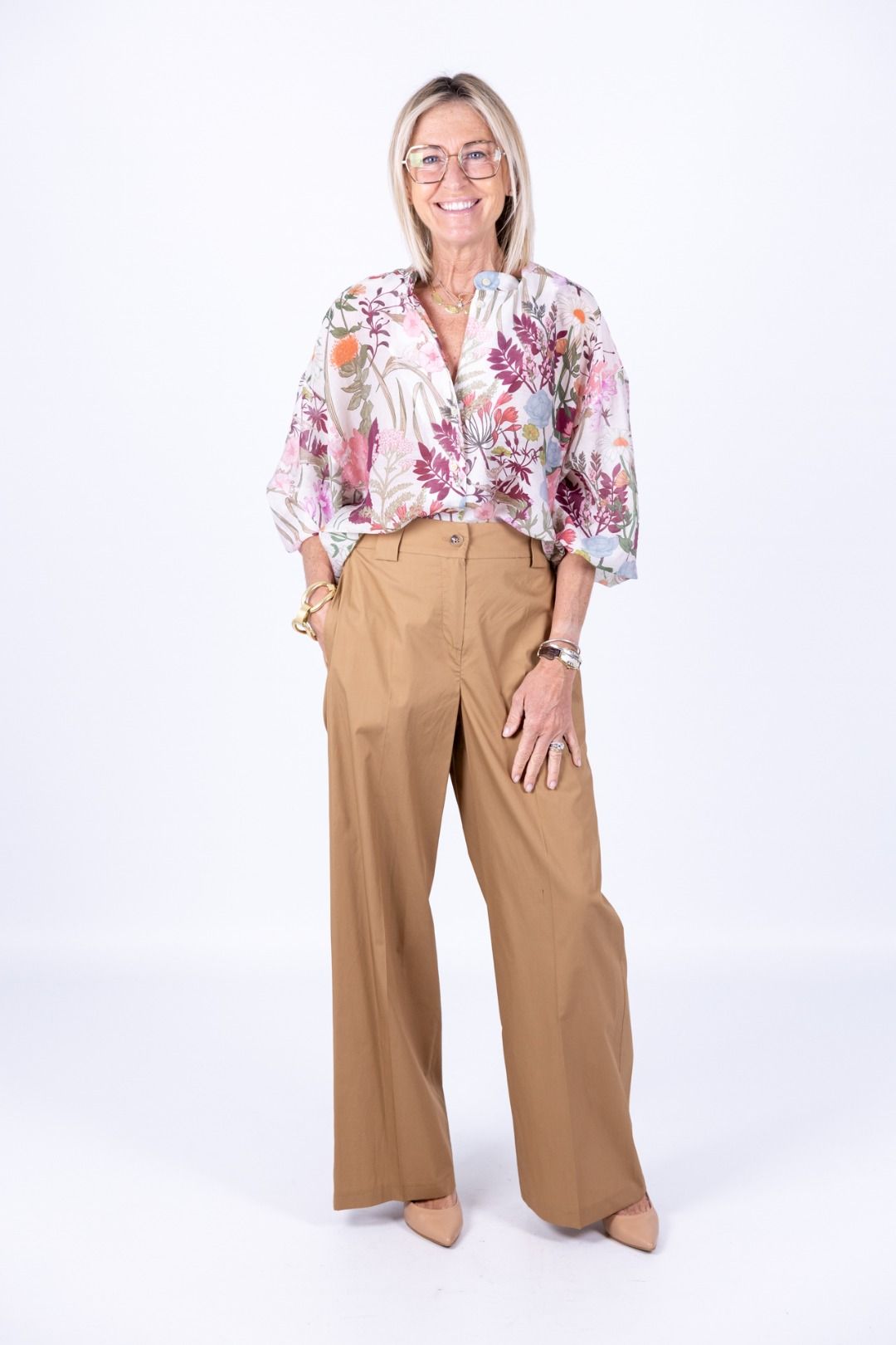 Tensione In - Pantalone ampio in cotone