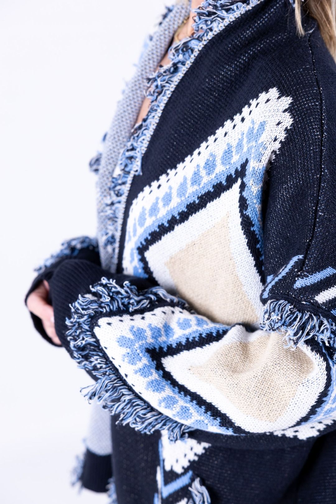 Tensione In - Cardigan rombi