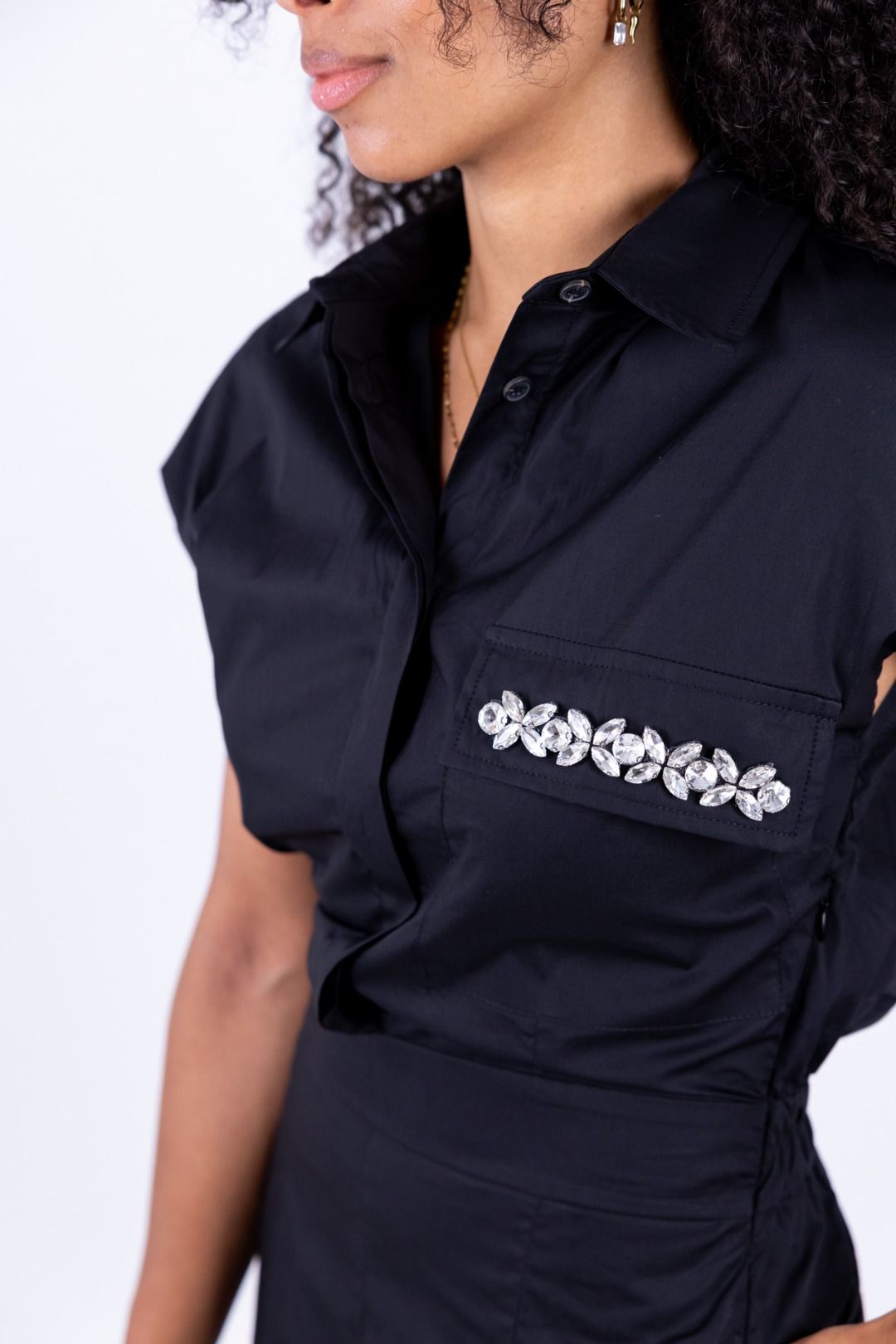 Tensione In - Tuta con cabochon