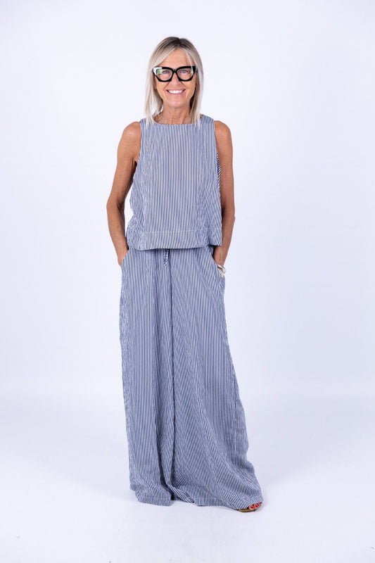 Le Streghe - Completo Top con pantalone a righe