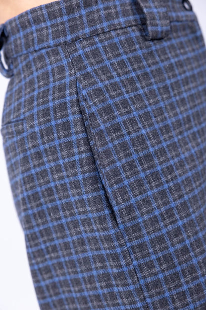 Tensione In - Pantalone palazzo con quadri