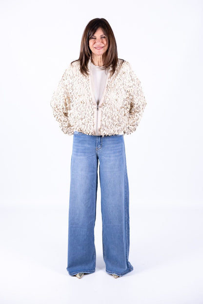 HaveOne - Bomber paillettes