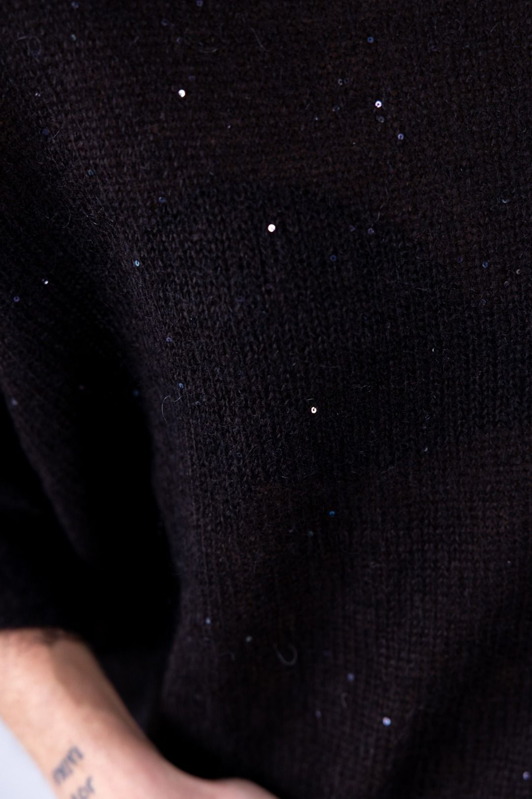 HaveOne - Poncho con paillettes