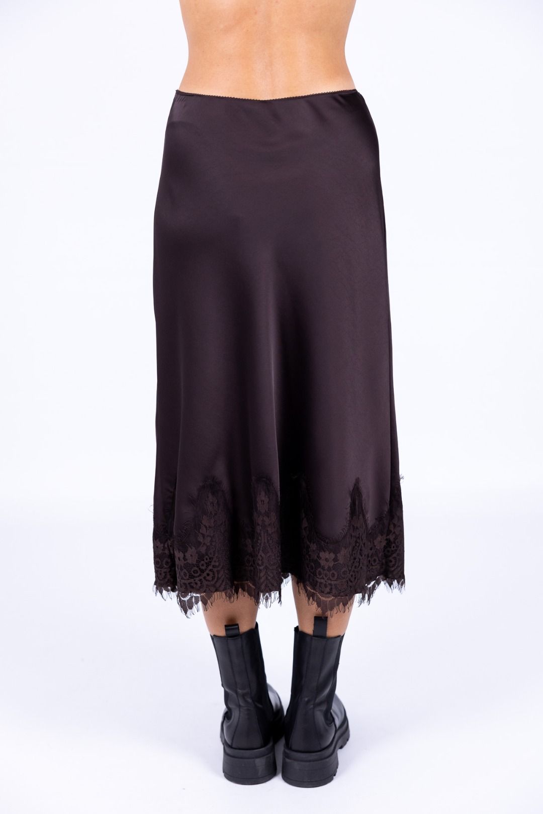 Tensione In - Gonna satin pizzo