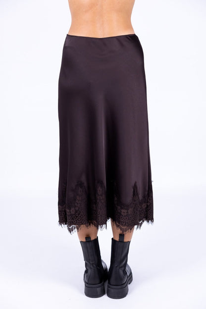 Tensione In - Gonna satin pizzo