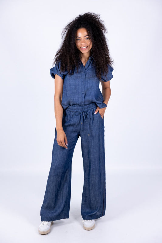 Tensione In - Pantalone ampio chambry