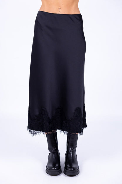 Tensione In - Gonna satin pizzo
