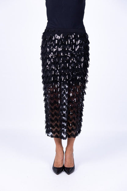 Le Streghe - Gonna tubino paillettes