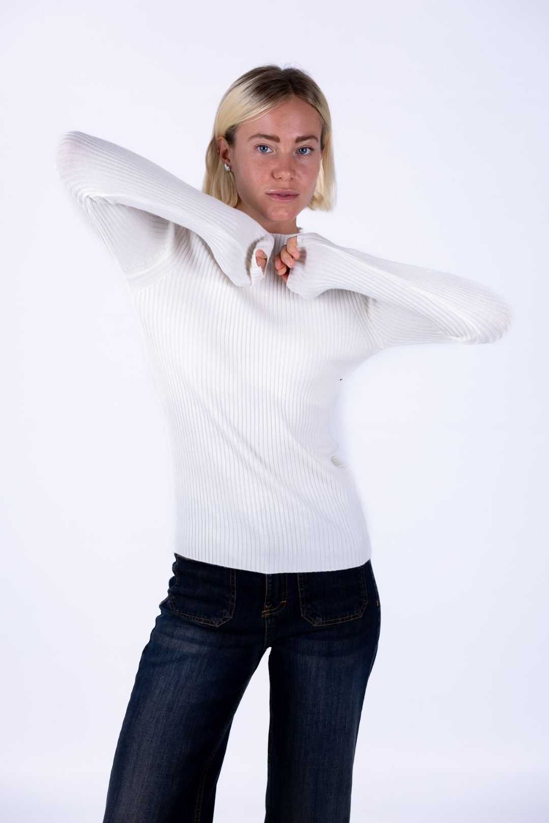 Susy Mix - Maglia lupetto costina