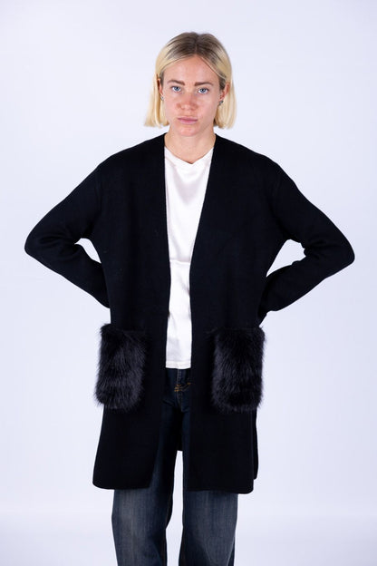 Susy Mix - Cappotto tasche ecopelliccia