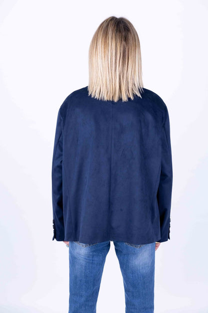 Tensione In - Giacca Over doppio petto blu