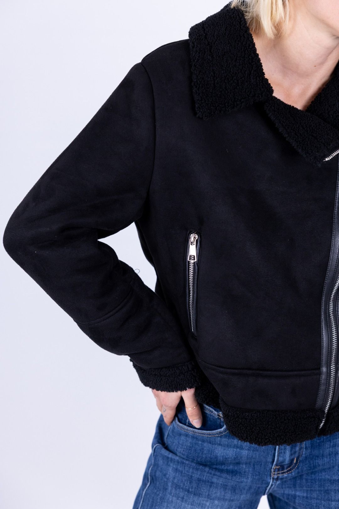 HaveOne - Giacca in eco montone