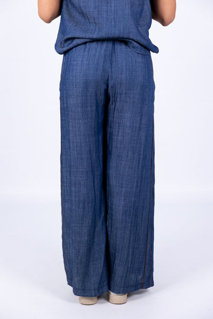 Tensione In - Pantalone ampio chambry