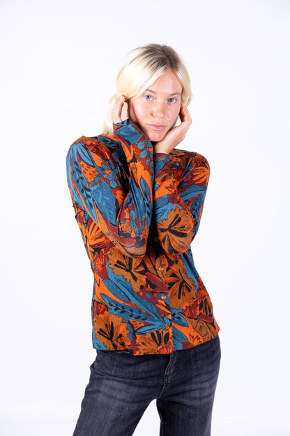 Surkana - Camicia fantasia collo smoking