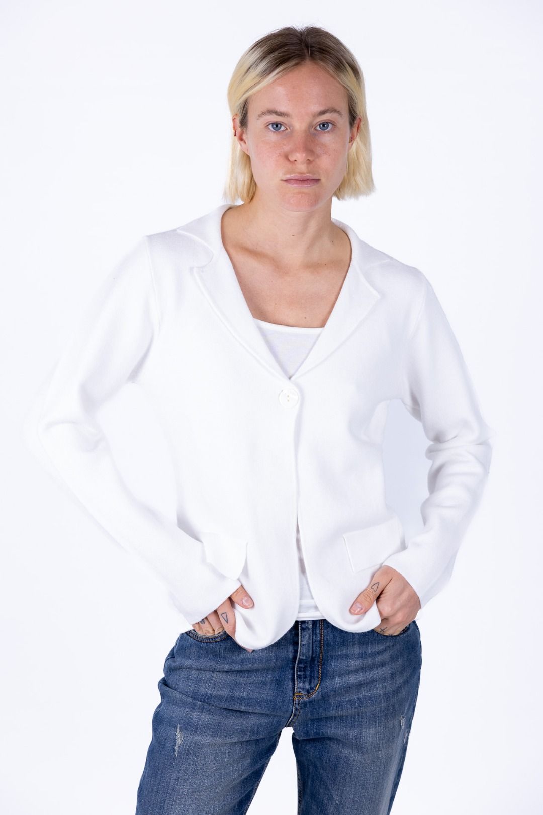 Decima Domus -  Giacchina con bottone finta taschina