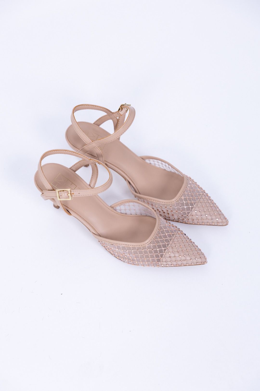 Emme - Scarpa chanel a rete con  cinturino
