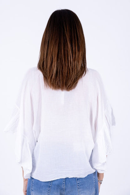 Novepuntouno - Camicina con voulant