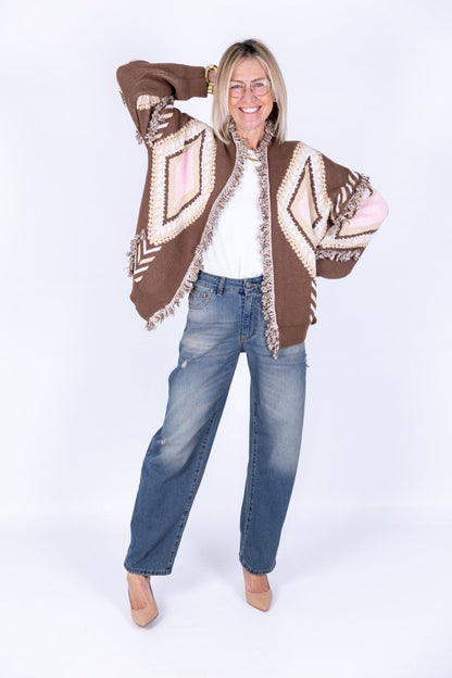 Tensione In - Cardigan rombi