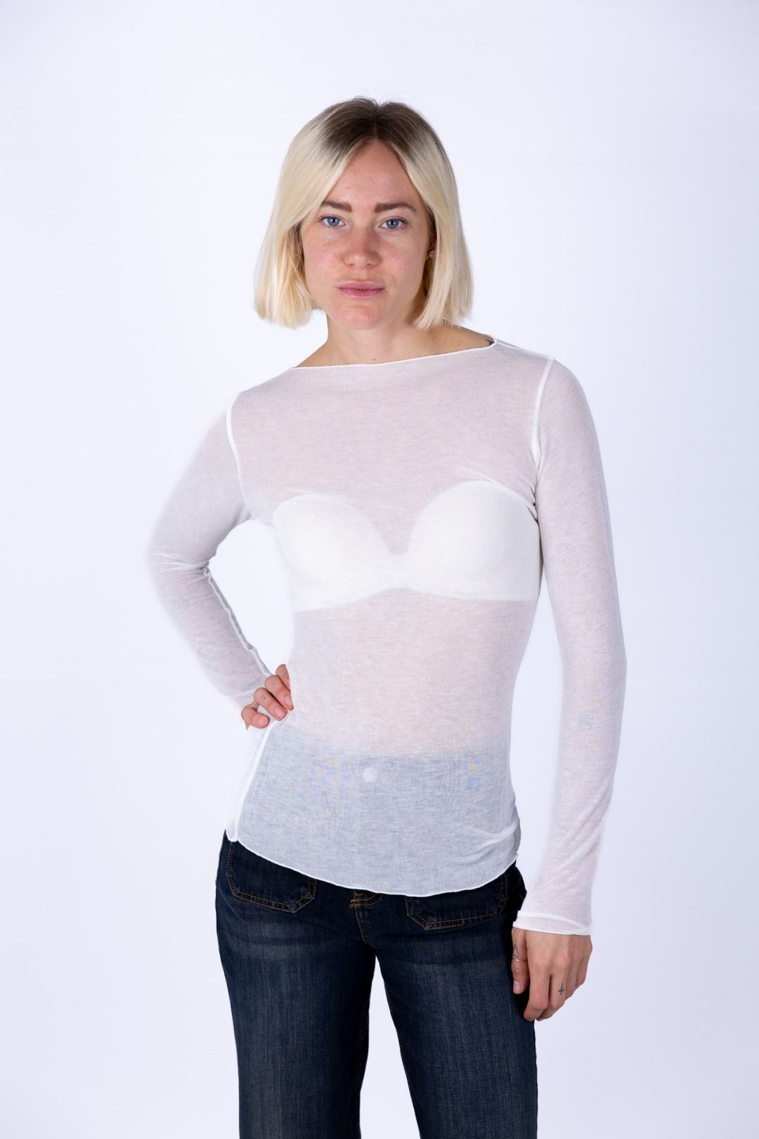 Tensione in - Maglia barca misto cachemire