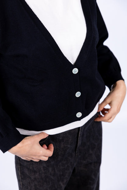 Susy Mix - Cardigan Bi Color