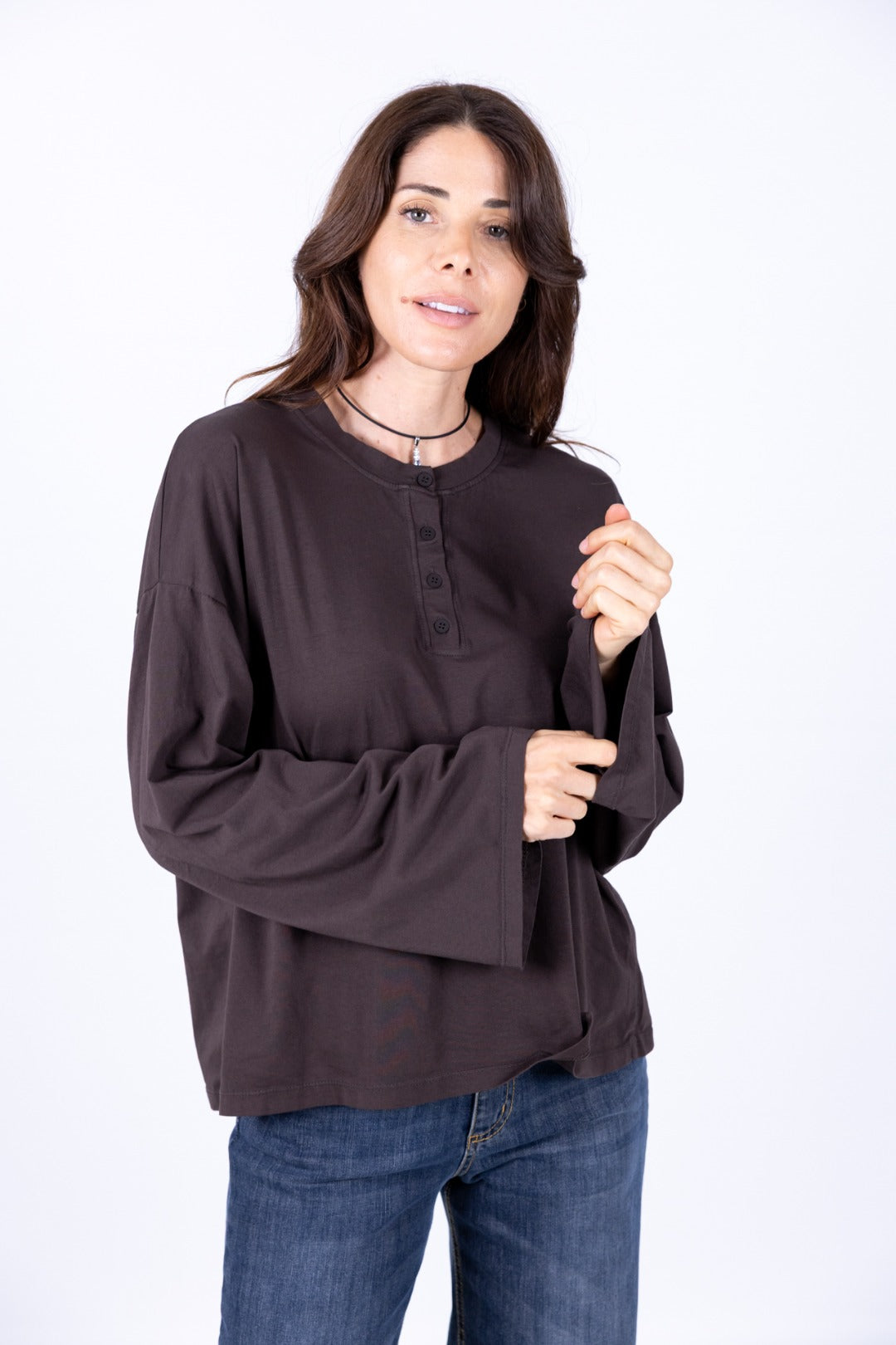 Susy Mix - T- Shirt serafino M/Calla