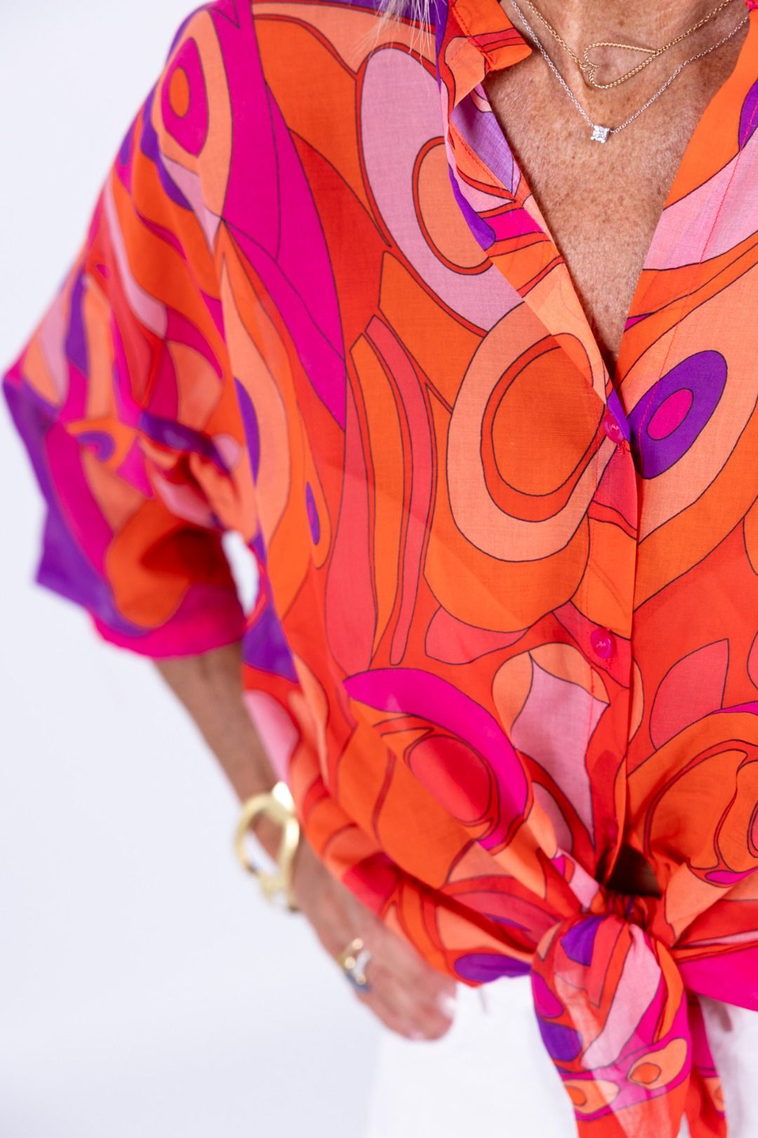 Tensione In - Camicia in mussola fantasia