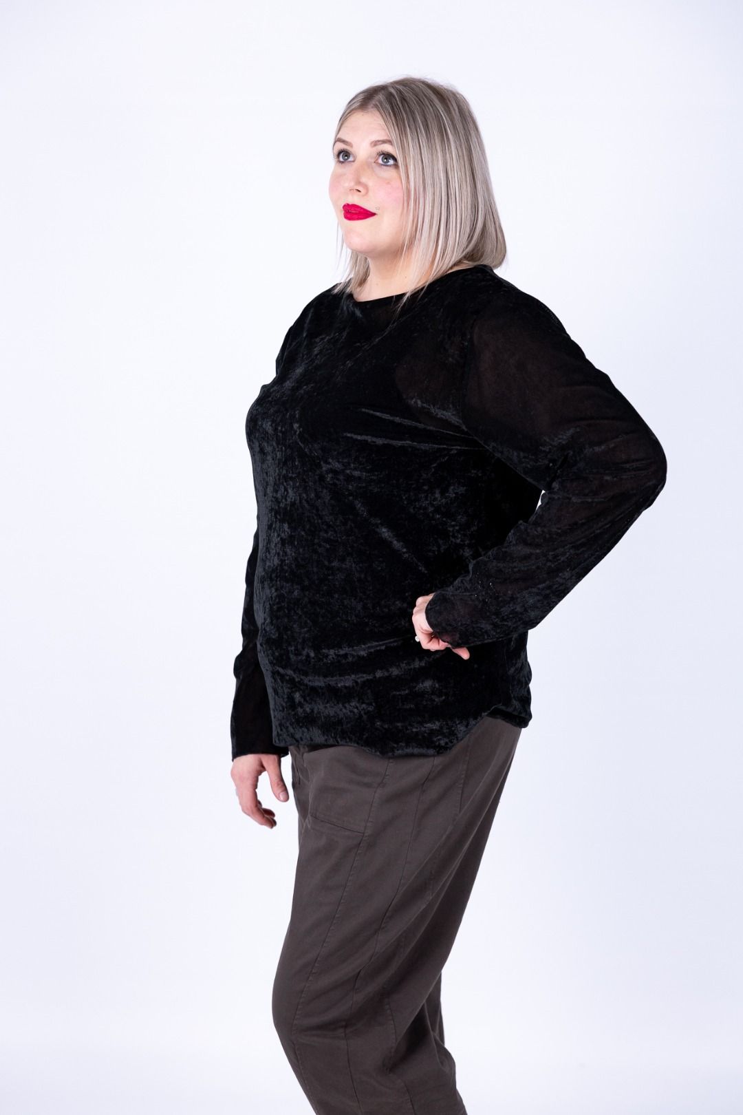 Susy Star - Maglia ciniglia collo barchetta