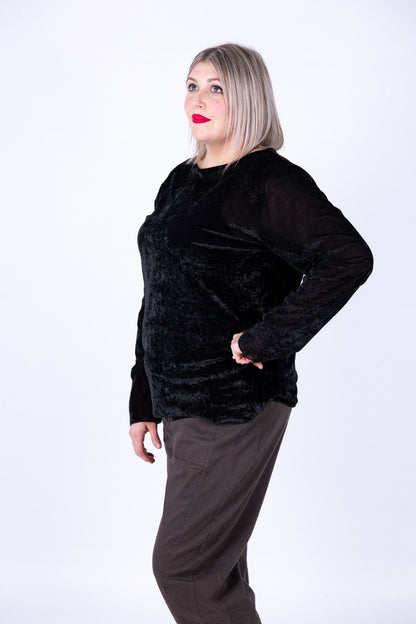 Susy Star - Maglia ciniglia collo barchetta