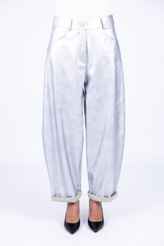 Tensione In - Pantalone ecopelle ovetto