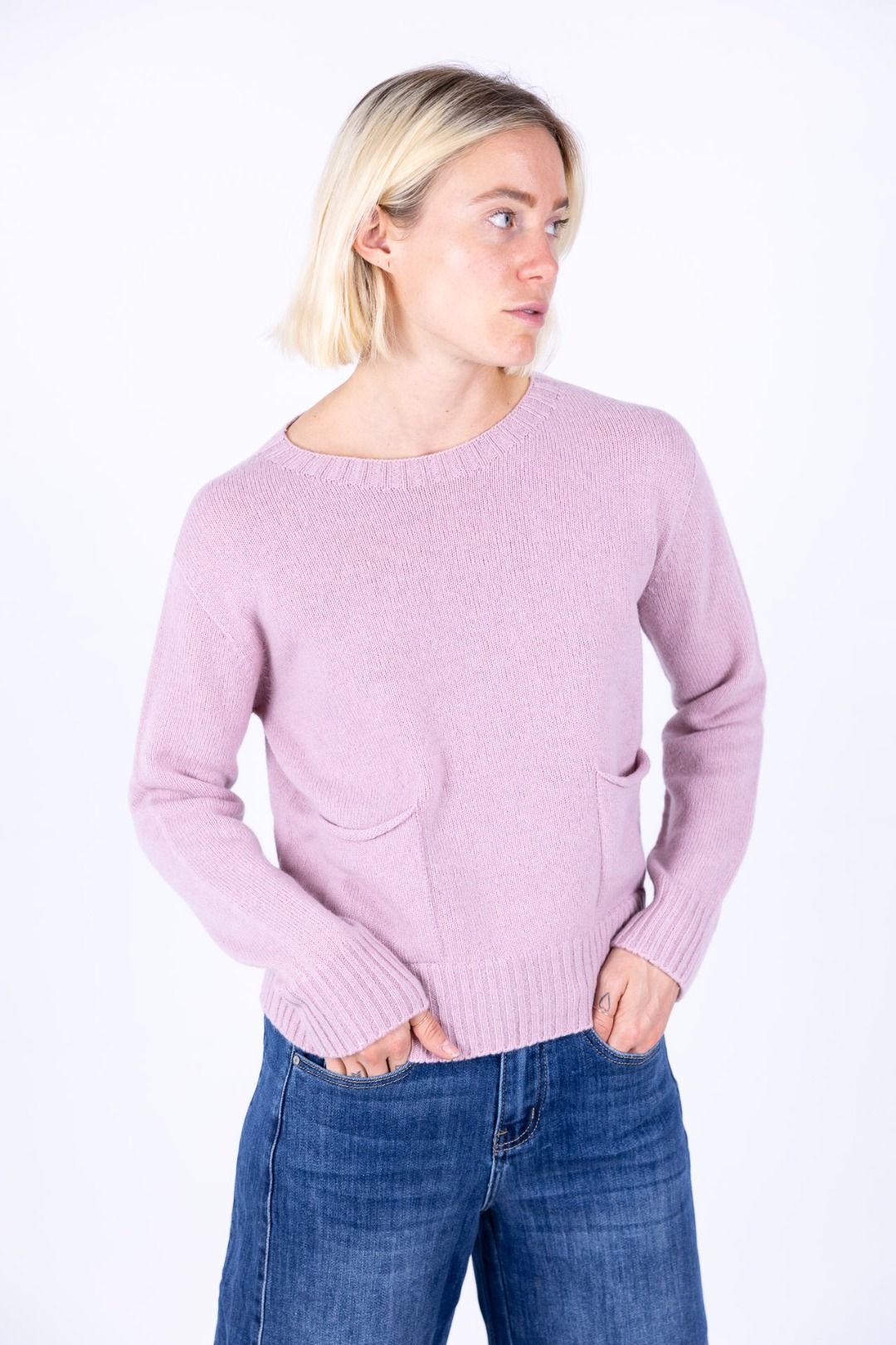 Nhoi Lab - Maglia con taschine girocollo