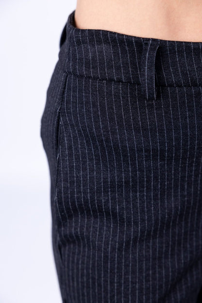 Tensione in - Pantalone palazzo gessato