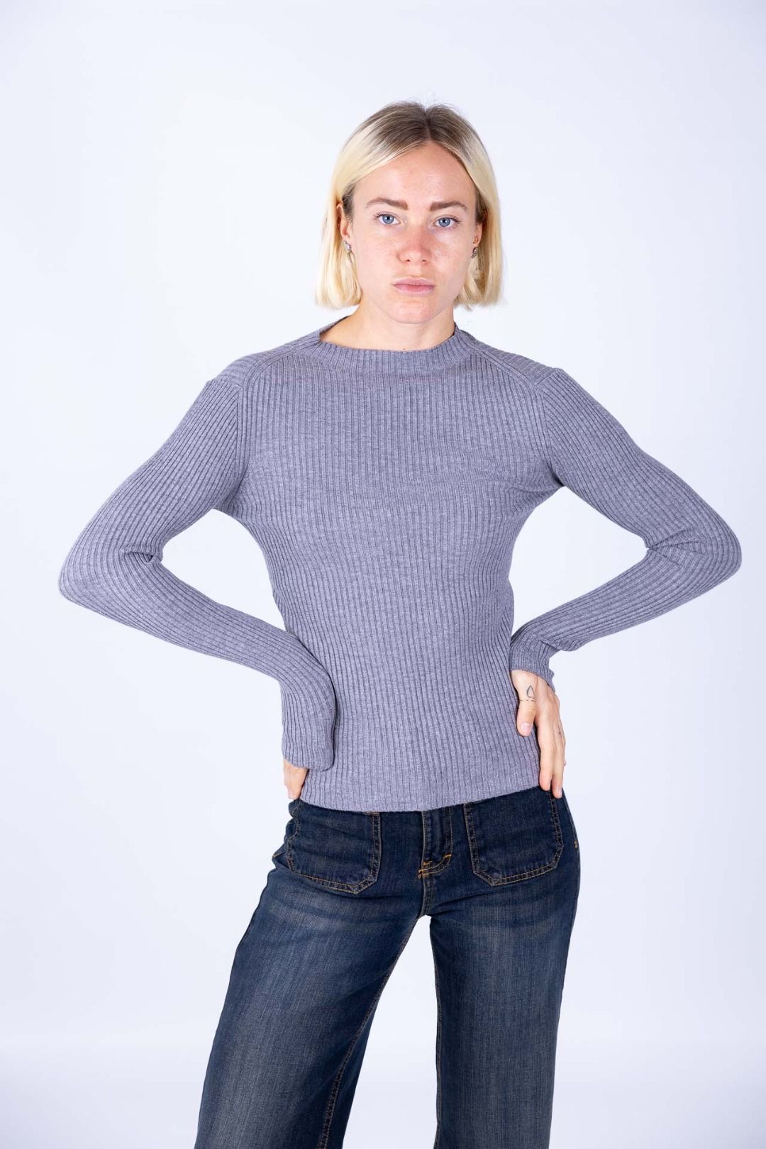 Susy Mix - Maglia lupetto costina