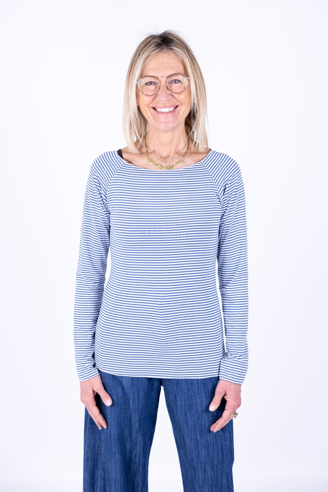 Susy Mix - Maglia barchetta righe