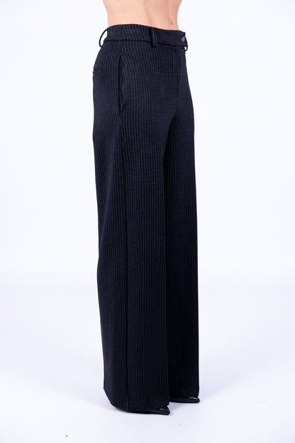 Tensione in - Pantalone palazzo gessato