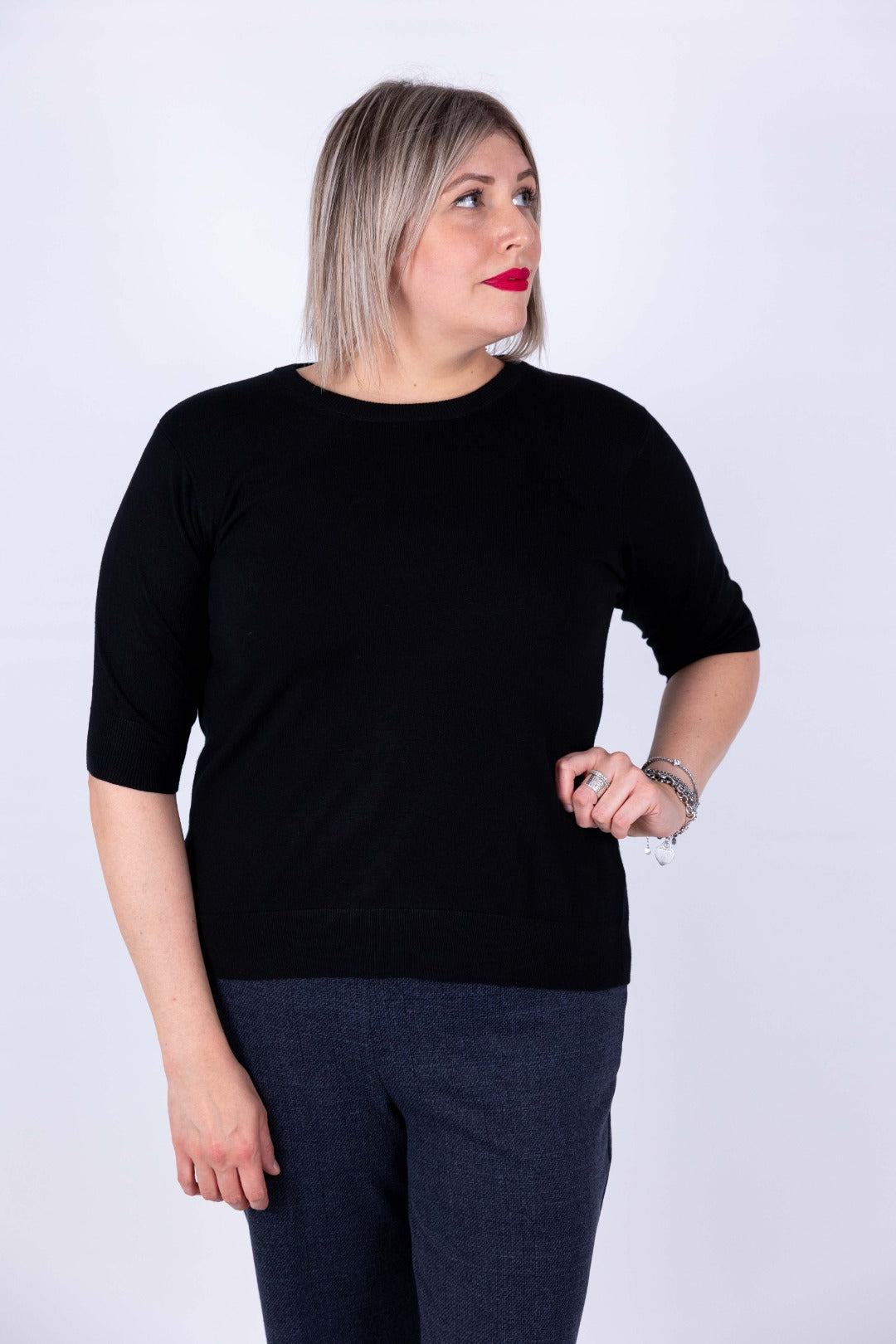 Ragno - Maglia girocollo manica 3/4 C