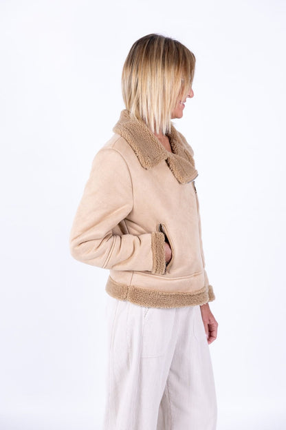 HaveOne - Giacca in eco montone