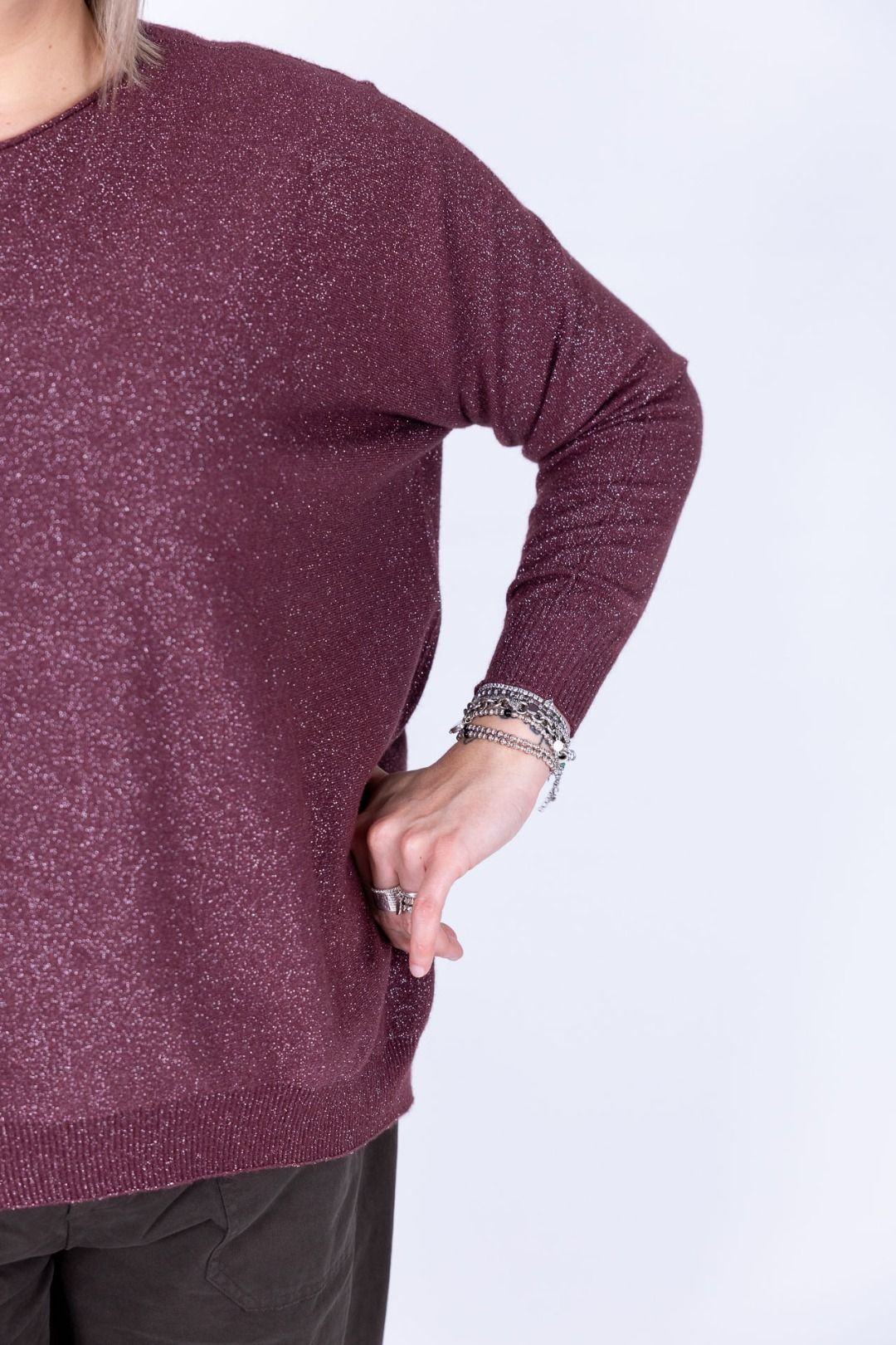 Susy Star - Maglia barca con lurex