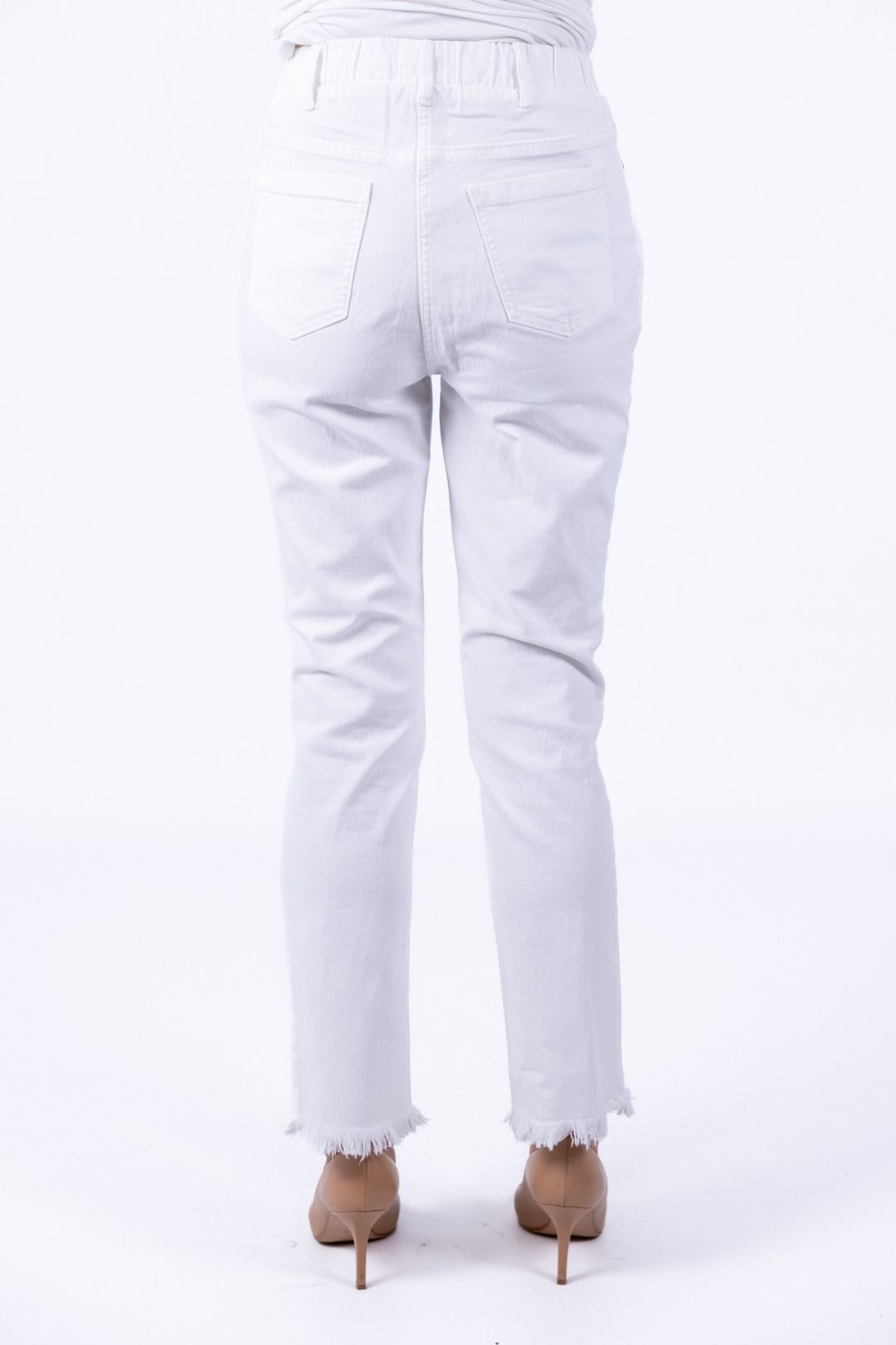 Ragno - Jeans straight pockets con frange