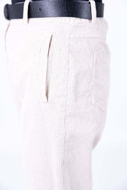 Le Streghe - Pantalone Carrot in velluto