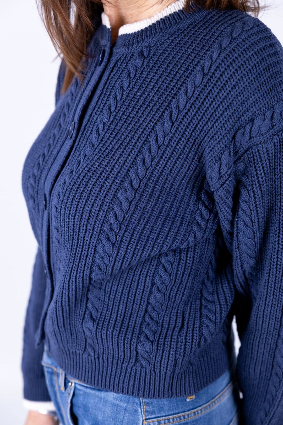 Tensione In - Cardigan a treccie