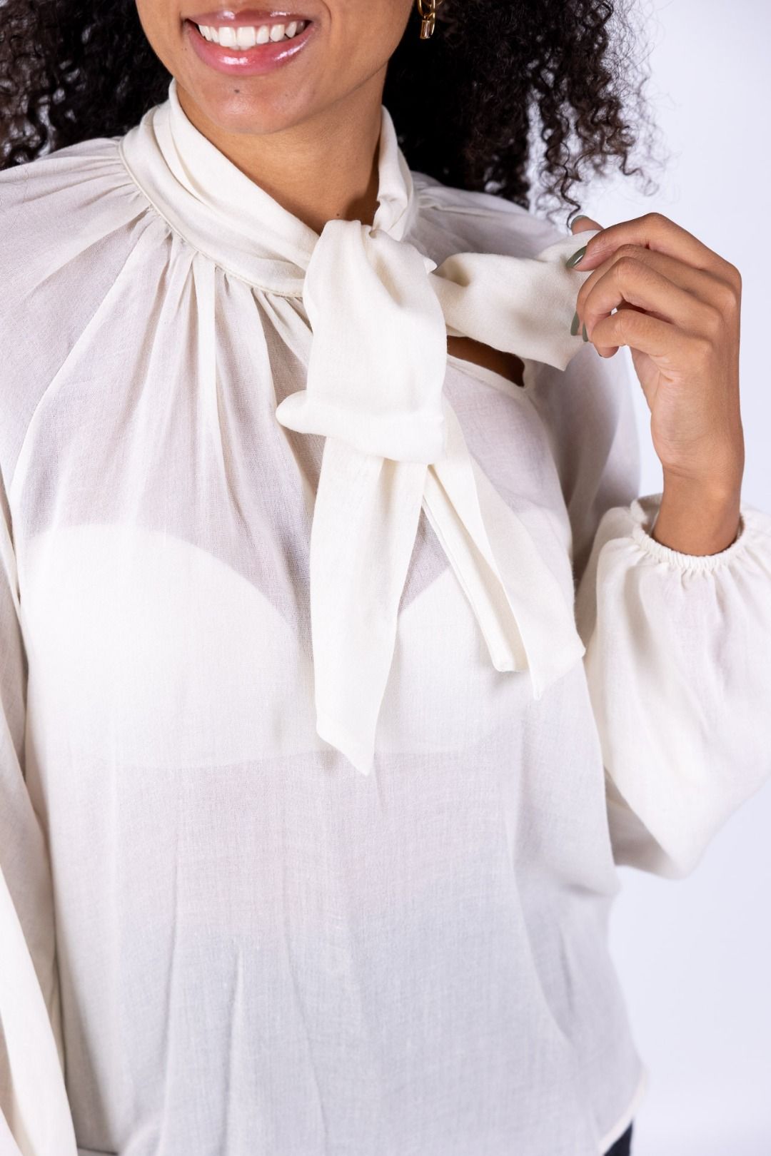 Susy Mix - Camicia con fiocco