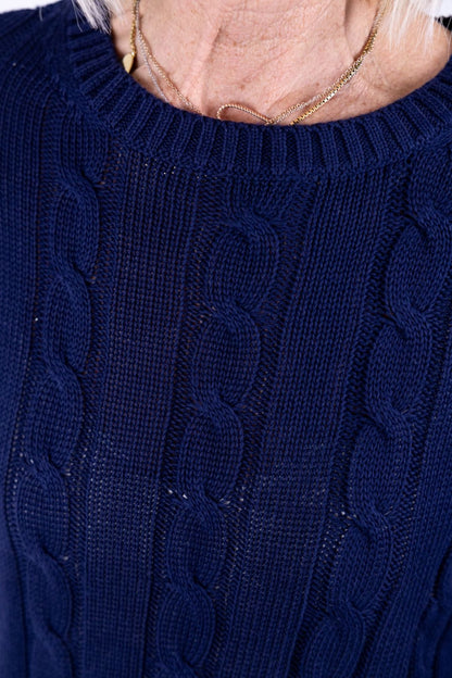 Novepuntouno - Maglia treccia manica corta