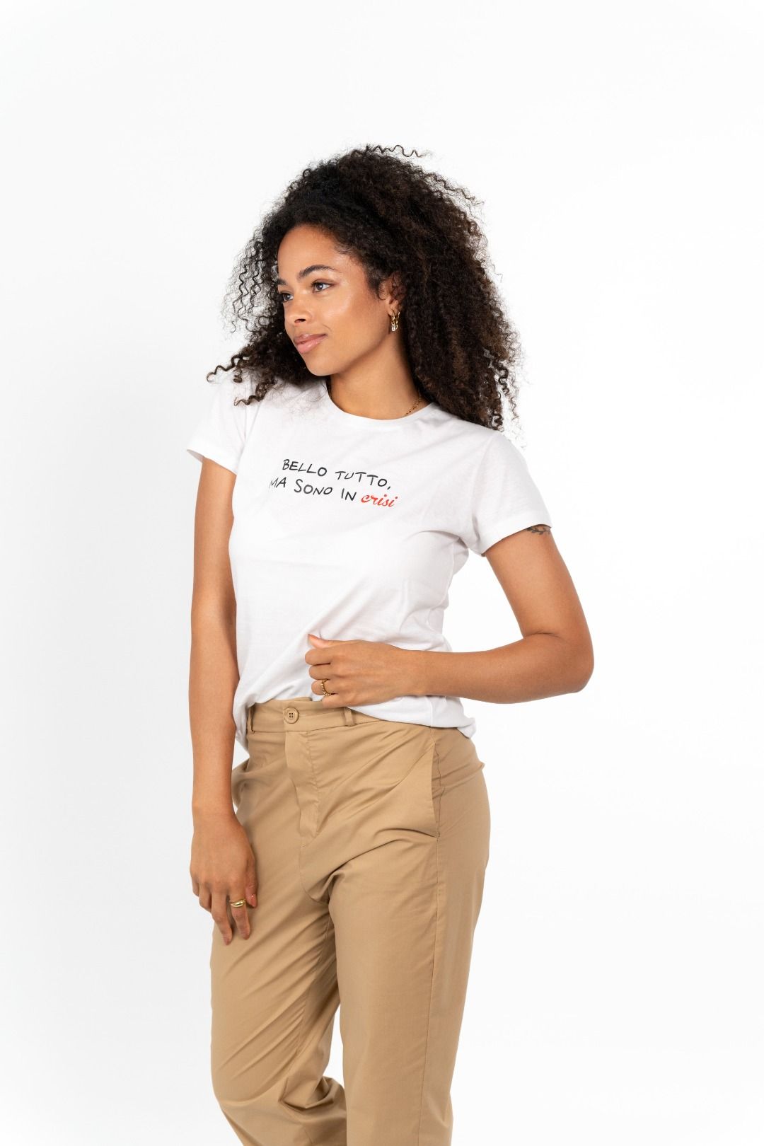 Susy Mix - T-shirt slim con scritta